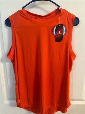 Santiny Orange Performance Tank Top for Women